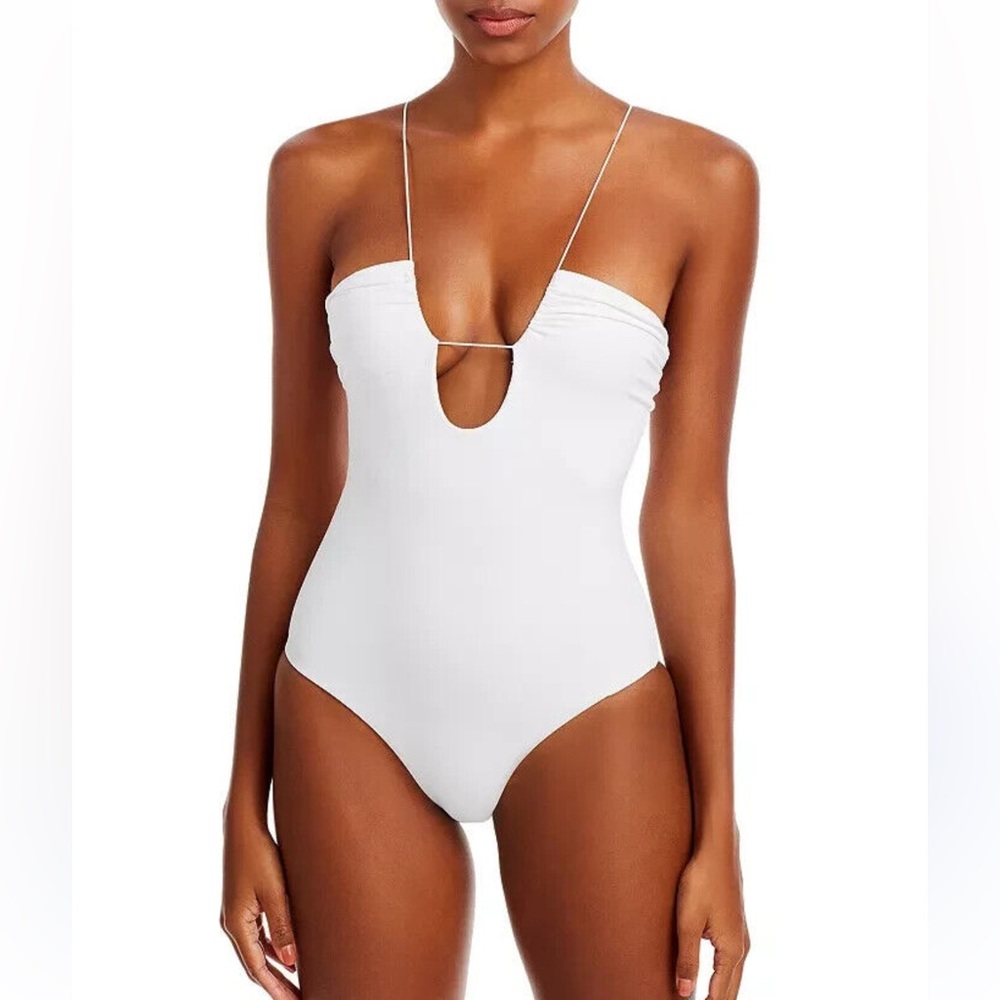 Jade White One Piece Swimsuit